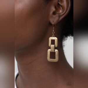 Public Square Brass Earrings
